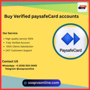 Buy Verified paysafeCard accounts